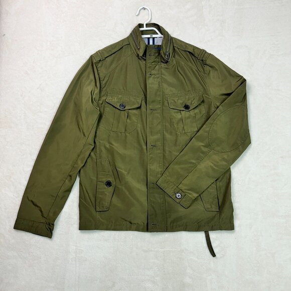 Cole Haan Lightweight Full Zip Parka Jacket Green Field Windbreaker Men's Size S - Picture 1 of 13